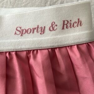 Sporty & Rich Pink Pleated Skirt